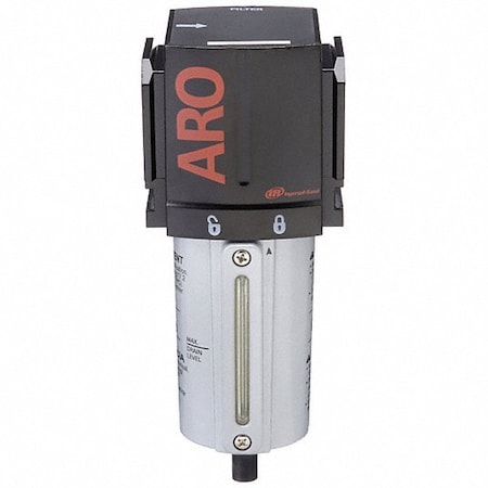 Ingersoll-Rand ARO Compressed Air Filter: Particulate, 3/4 in NPT, 5 micron, 216 cfm, 250 psi Max Op Pressure, 2000 F35351-410